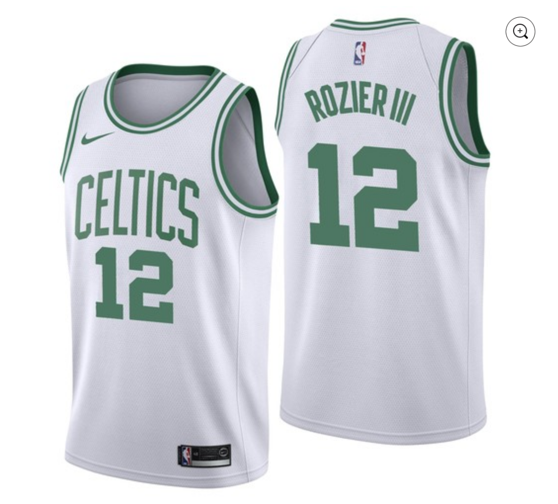 Terry Rozier III Boston Celtics Nike Swingman Sz 50 Gray Green Jersey