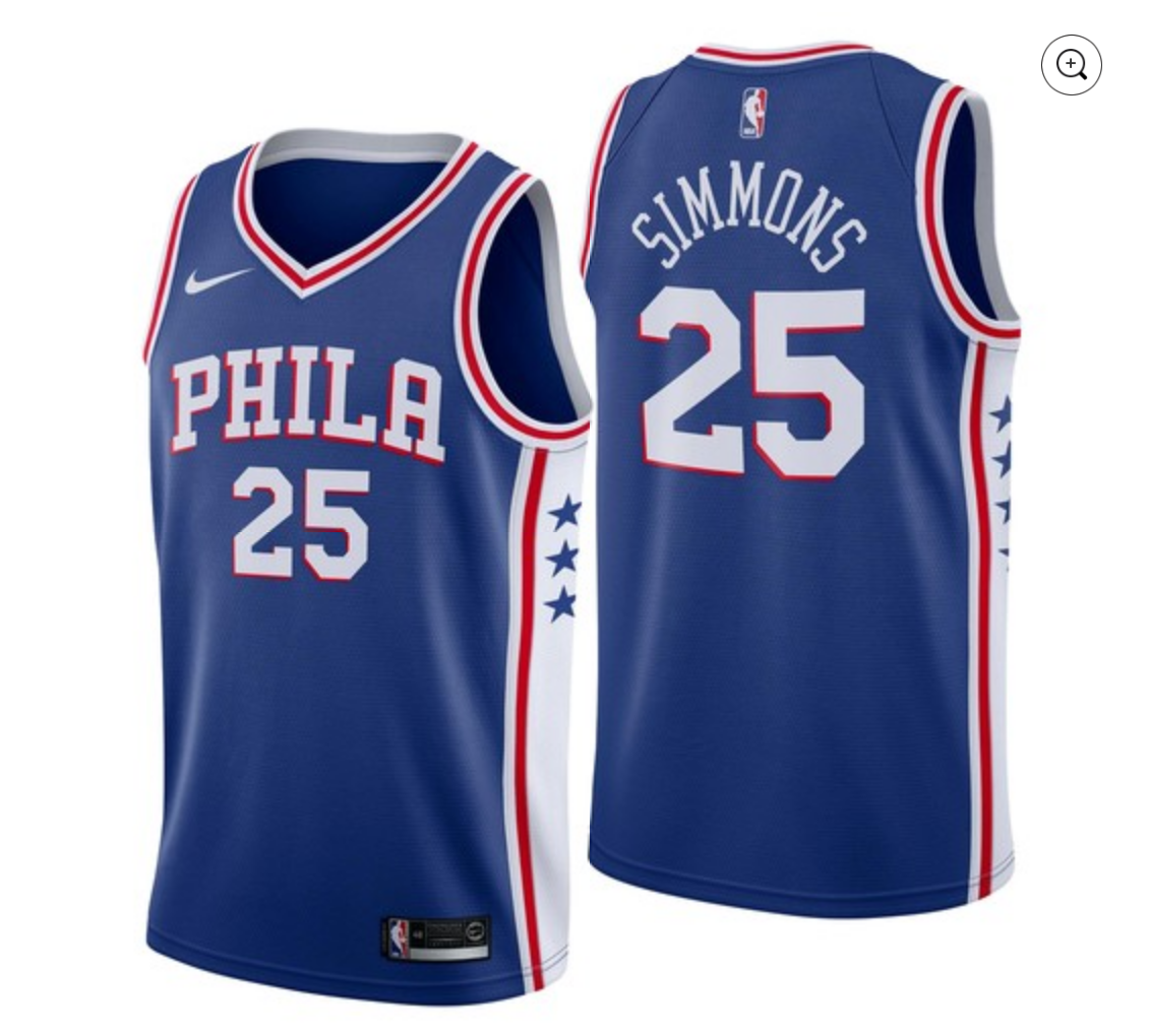 Nike Ben Simmons Icon Edition Swingman Jersey (Philadelphia 76ers) S