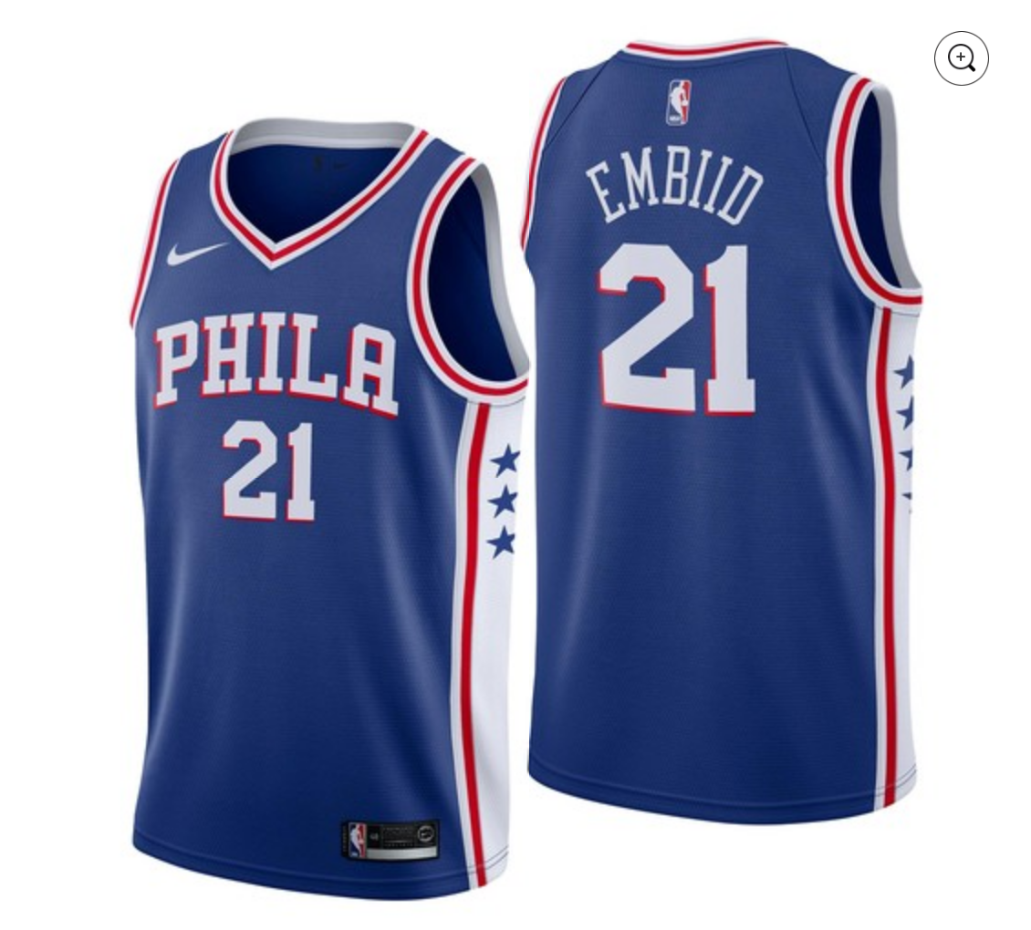 Joel Embiid Philadelphia 76ers Nike NBA City Edition Jersey