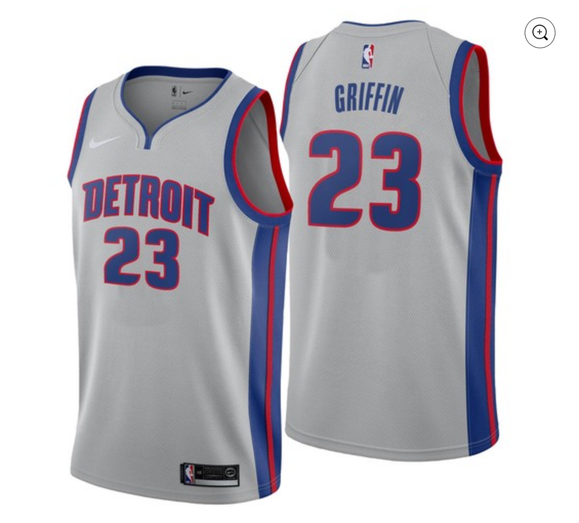 Blake Griffin Game Worn Detroit Pistons 2020-2021 Jersey 