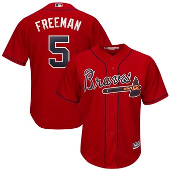 Freddie Freeman Atlanta Braves Majestic 2019 Alternate Official Cool Base  Player Jersey – Scarlet – ThanoSport