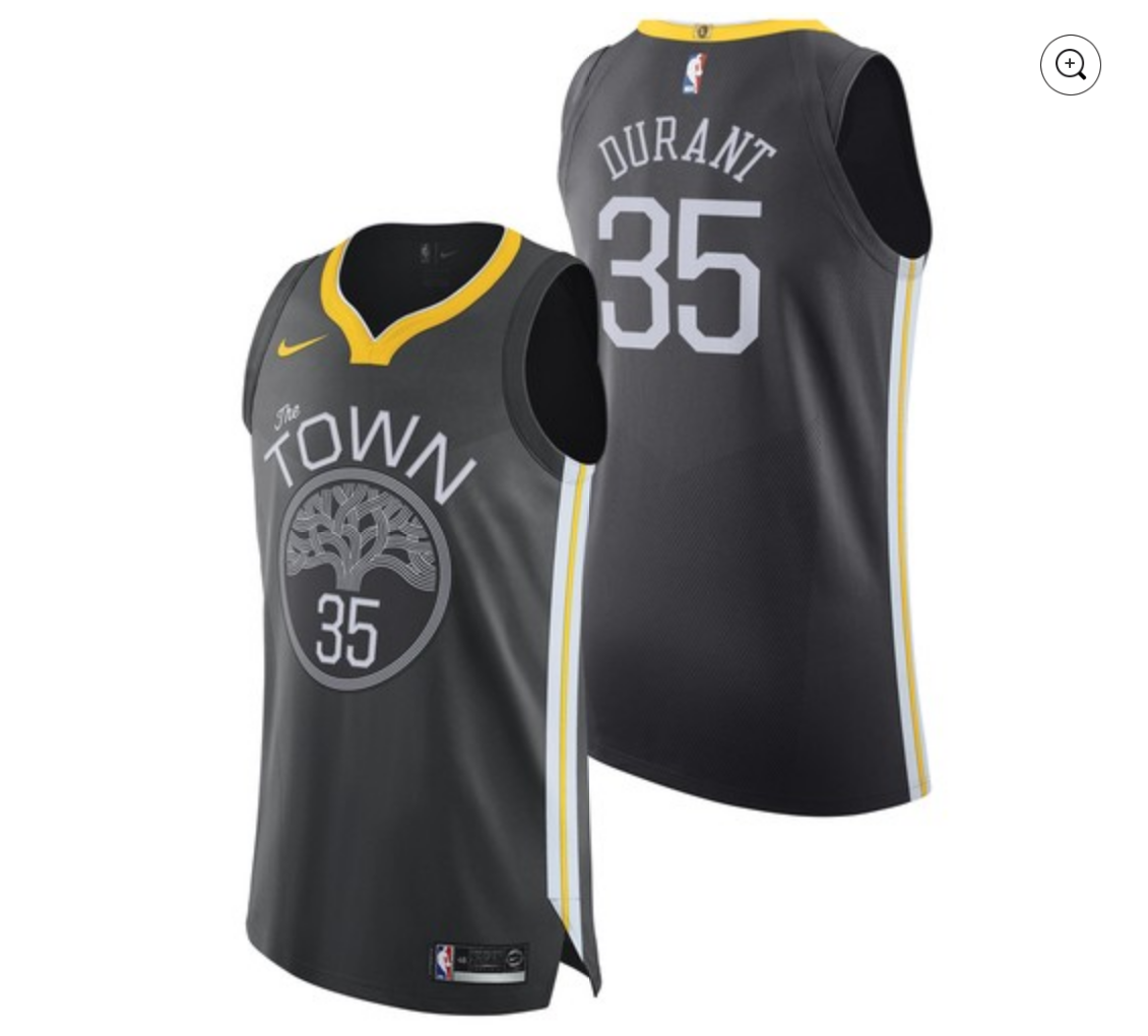 Men's Golden State Warriors Kevin Durant Nike Black Swingman Jersey -  Statement