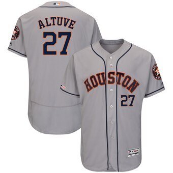 Jose Altuve Houston Astros Majestic Road Authentic Collection Flex Base  Player Jersey – Gray – ThanoSport