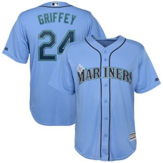 Ken Griffey Jr. Seattle Mariners Majestic Official Cool Base Player Jersey  – Light Blue – ThanoSport