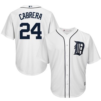 Miguel Cabrera Detroit Tigers Majestic Cool Base Player Jersey – White –  ThanoSport