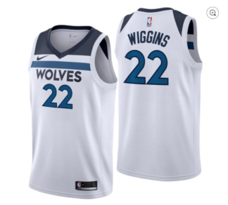 Used 3xl Andrew Wiggins NBA Minnesota Timberwolves Black Jersey