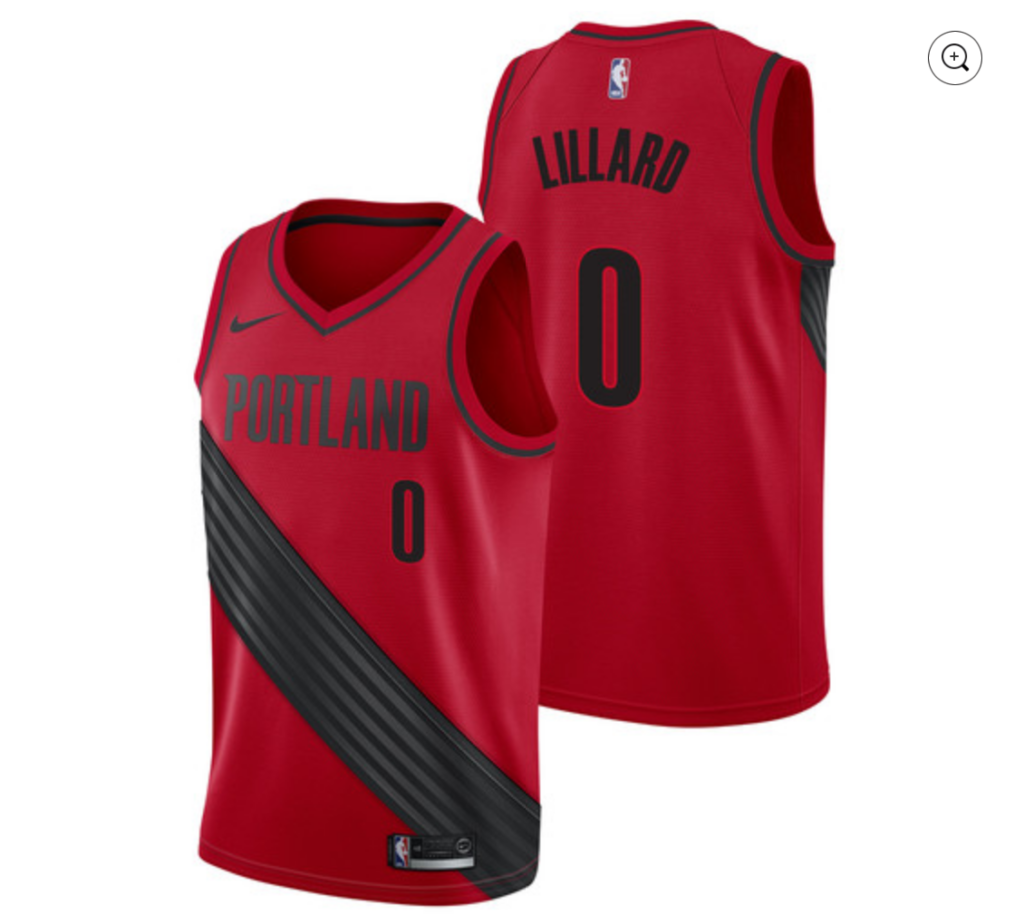 trail blazers statement jersey