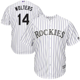 Tony Wolters Colorado Rockies Majestic Home Cool Base Player