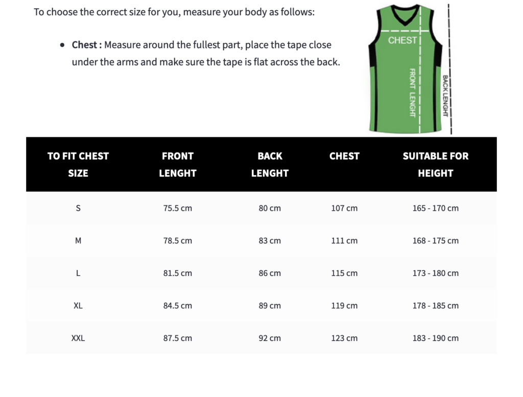 How to Find Your Size On the NBA Jersey Size Chart - Clark Street Sports