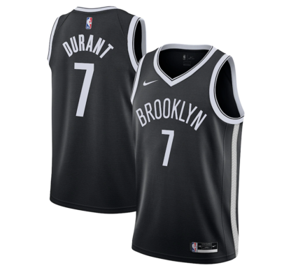 Kevin Durant Brooklyn Nets Nike 2020 21 Swingman Jersey - Black - Icon Edition
